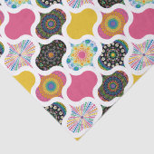 Regenboog Retro Dot Mandala Patchwork Ogee Craft Tissuepapier (Detail)
