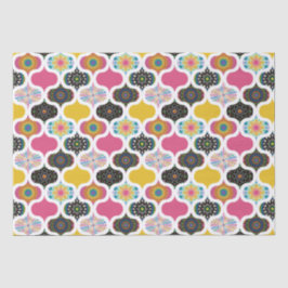 Regenboog Retro Dot Mandala Patchwork Ogee Craft Tissuepapier
