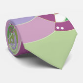 Regenboog Retro Spiraalvormige Kunst Abstractie Du Stropdas (Opgerold)