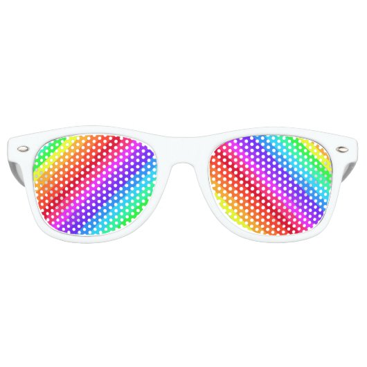 Regenboog Retro Zonnebril (Voorkant)