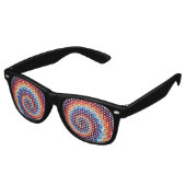 Regenboog retro zonnebril (Gekanteld)