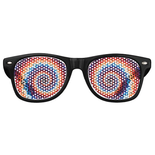 Regenboog retro zonnebril (Voorkant)