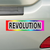 Regenboog Revolutie Bumpersticker (Op auto)