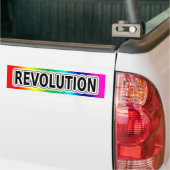 Regenboog Revolutie Bumpersticker (Op Truck)