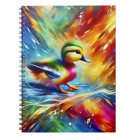 Regenboog Rimpel Eendje Notitieboek (Voorkant)