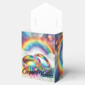 Regenboog ringen homoseksueel lesbisch bruiloft gu bedankdoosjes (Geopend)