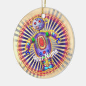 Regenboog Robot ornament (Links)