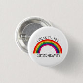 Regenboog Ronde Button 3,2 Cm (Voorkant /achterkant)
