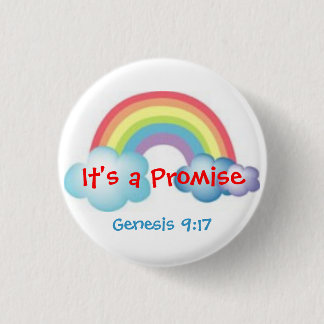 Regenboog Ronde Button 3,2 Cm