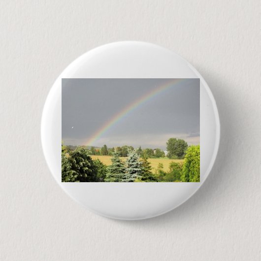 Regenboog Ronde Button 5,7 Cm (Voorkant)