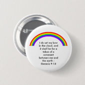Regenboog Ronde Button 5,7 Cm (Voorkant /achterkant)