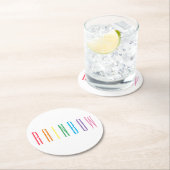 REGENBOOG Ronde papieren Onderzetters (Insitu)