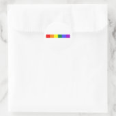 Regenboog Ronde Sticker (Tas)