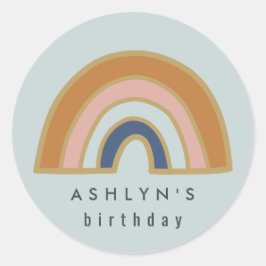  regenboog ronde sticker
