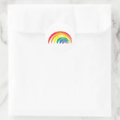 regenboog ronde sticker (Tas)