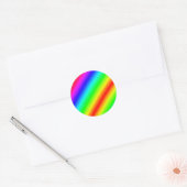 Regenboog ronde sticker (Envelop)