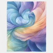 Regenboog rook wervelpatroon fleece deken (Voorkant)