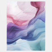 Regenboog rook wervelpatroon fleece deken (Voorkant)