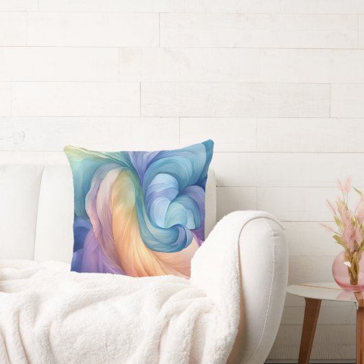 Regenboog rook wervelpatroon kussen (Bank)