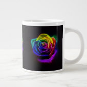 Regenboog Roos Fractal Grote Koffiekop (Rechts)