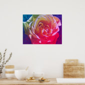 Regenboog Roos - Poster (Keuken)