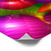 Regenboog Roos Poster (Hoek)