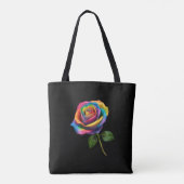 Regenboog Roos-Tas Tote Bag (Achterkant)