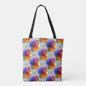 Regenboog Roos Tote Bag (Achterkant)