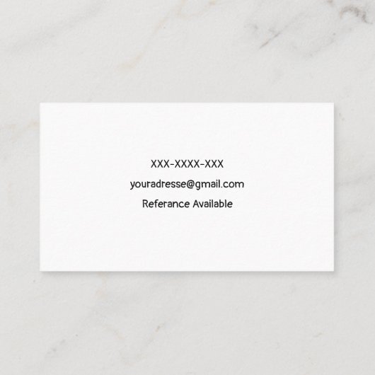  Regenboog Roze Blauw Boho Babysitter Plein Visitekaartje (Achterkant)