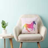 Regenboog Roze Eenhoorn Kussen (Stoel)
