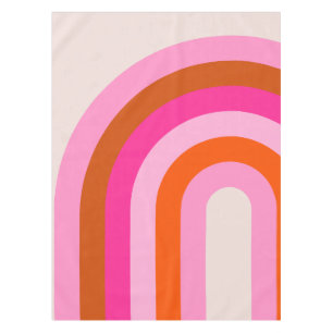 Regenboog Roze en Oranje Boho Arch Tafelkleed