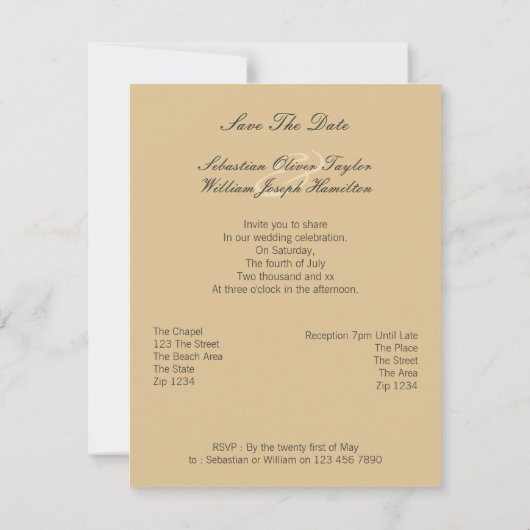 Regenboog Roze Liefdeshart In Het Zand Kaart (Achterkant)