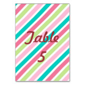 Regenboog roze strepen kaart (Achterkant)