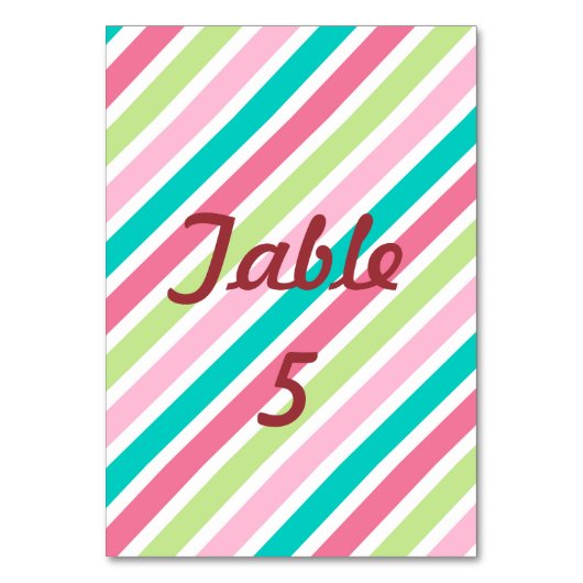 Regenboog roze strepen kaart (Voorkant)