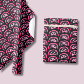 Regenboog roze zwart meisjes verjaardag cadeaupapier