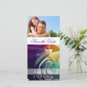 Regenboog Rozen/foto "Save the Date" Save The Date (Staand voorkant)