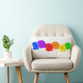 Regenboog Rozen  Kussen (Stoel)