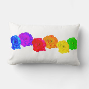 Regenboog Rozen  Kussen