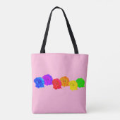 Regenboog Rozen  Tote Bag (Achterkant)