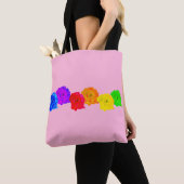 Regenboog Rozen  Tote Bag (Dichtbij)