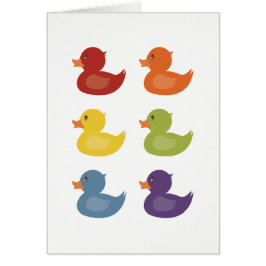 Regenboog | Rubber Eucks | op witte achtergrond