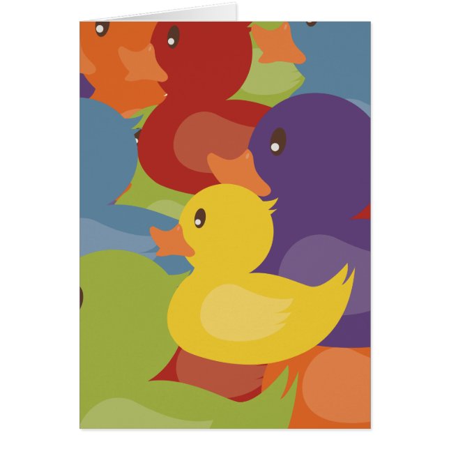 Regenboog | Rubber Eucks | overlappend ontwerp (Voorkant)