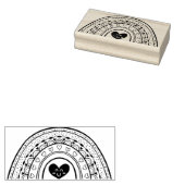Regenboog Rubber Stamp Rubberstempel (Gestempeld)
