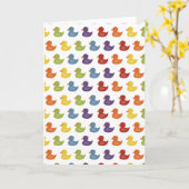 regenboog | rubbereenden | Alles over Patroon op w Kaart (Gele Bloem)