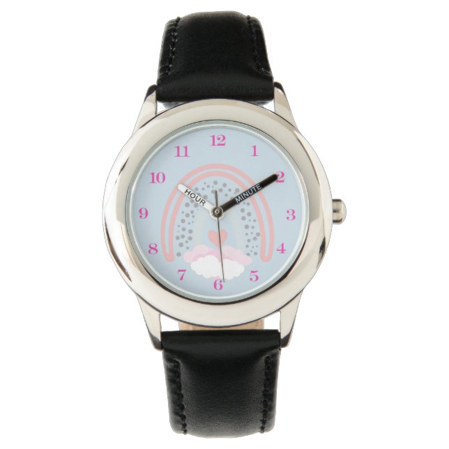 Regenboog RVS Horloge (Voorkant)
