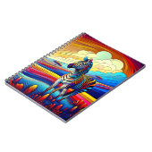 Regenboog Safari Zebra Notitieboek (Linkerzijde)