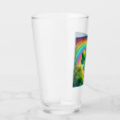 Regenboog Saint Patrick's Day klaver Glas (Rechts)