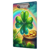 Regenboog Saint Patrick's Day klaver Klembord (Links)