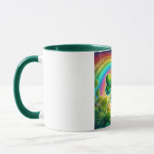 Regenboog Saint Patrick's Day klaver Mok (Links)