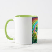 Regenboog Saint Patrick's Day klaver Mok (Links)